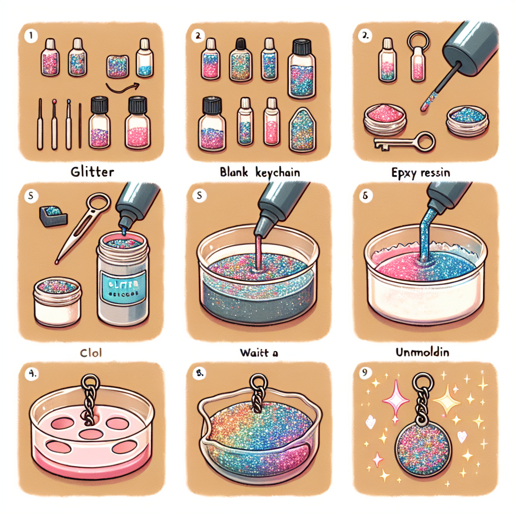 Step-by-Step: Making Glitter Keychains with Epoxy Resin