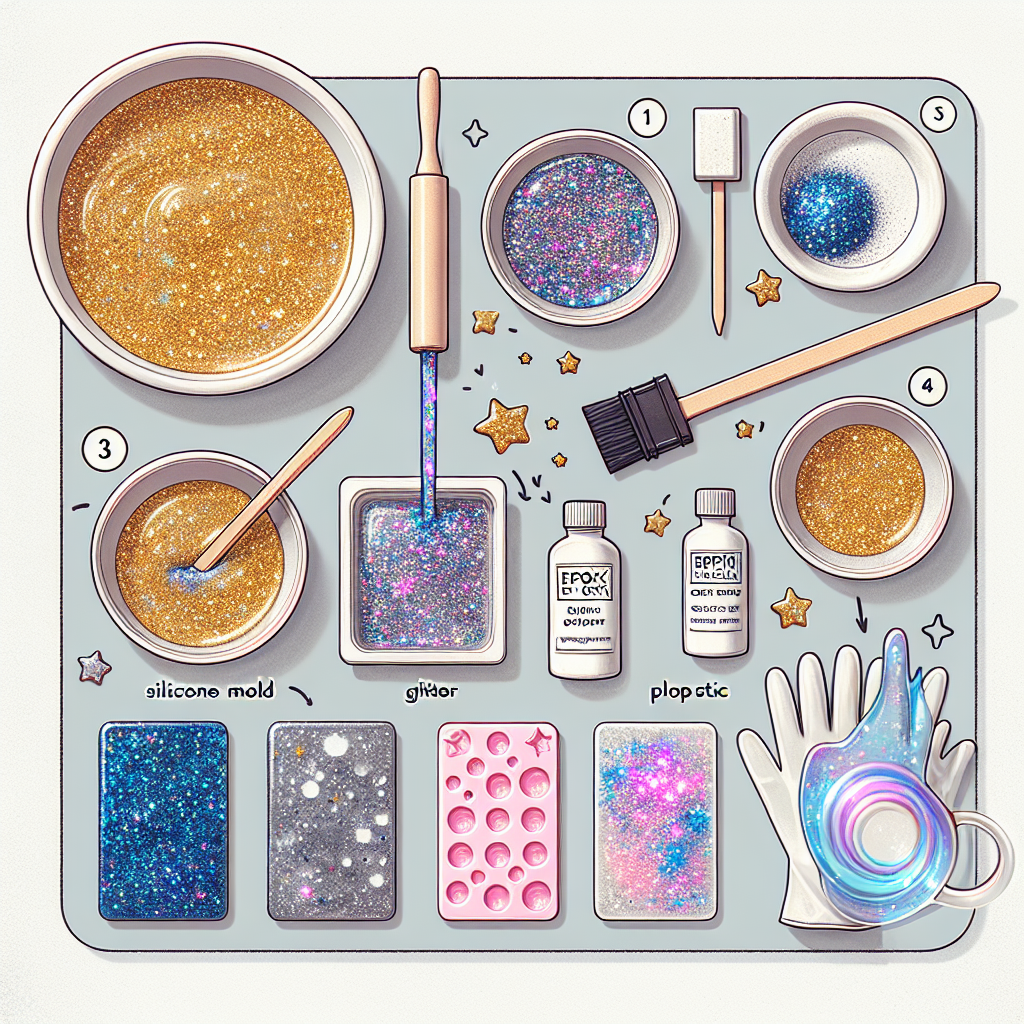 How to Create Glitter Resin Coasters at Home