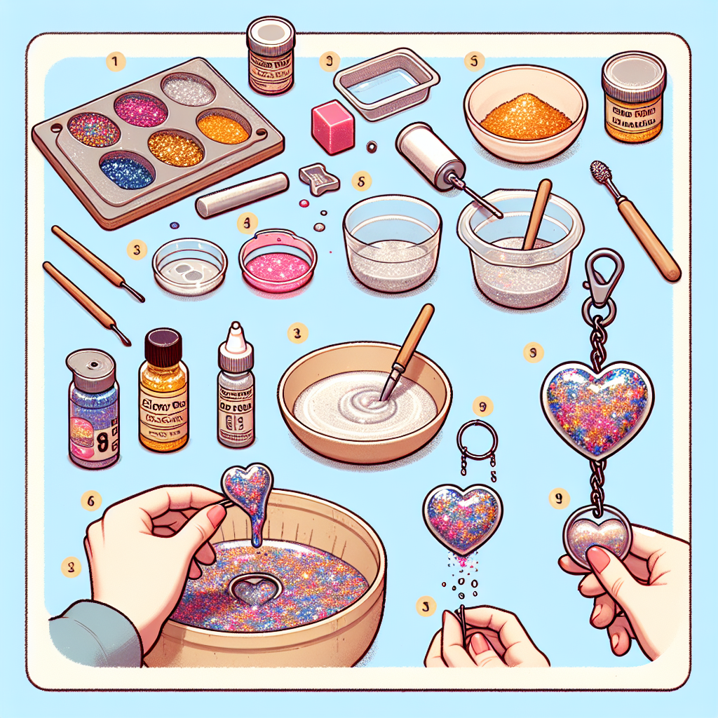 Step-by-Step: Making Glitter Keychains with Epoxy Resin